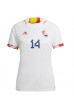 Belgia Dries Mertens #14 Fotballdrakt Borte Klær Dame VM 2022 Korte ermer